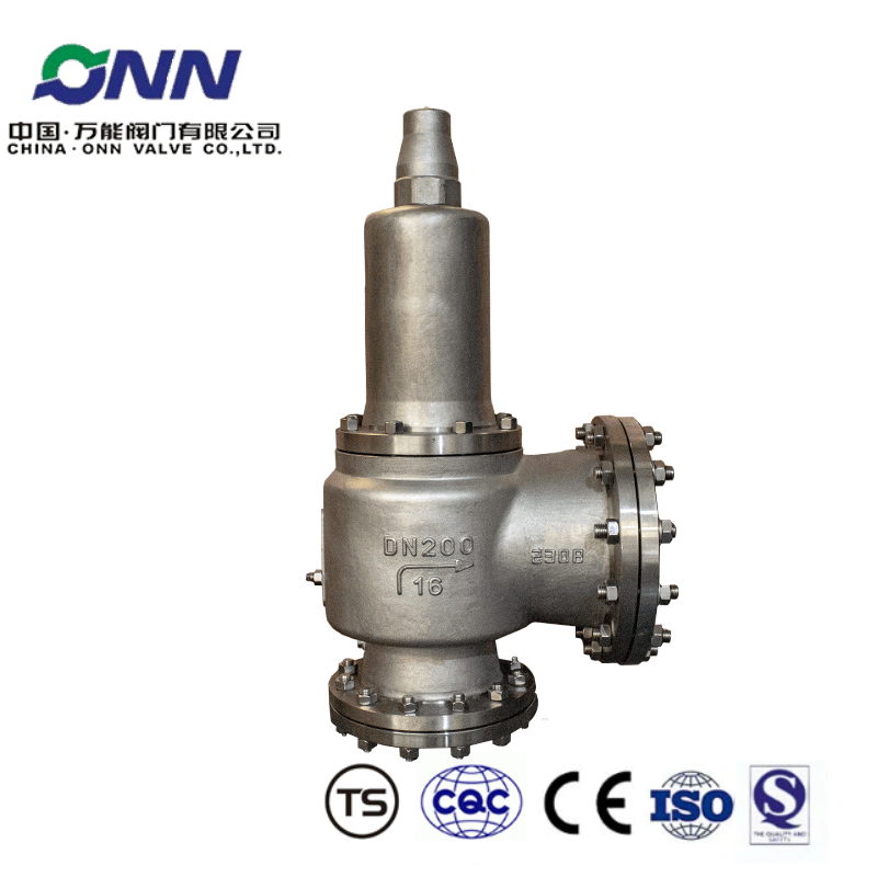 A42W-16P DN200Spring closed full open stainless steel safety valve