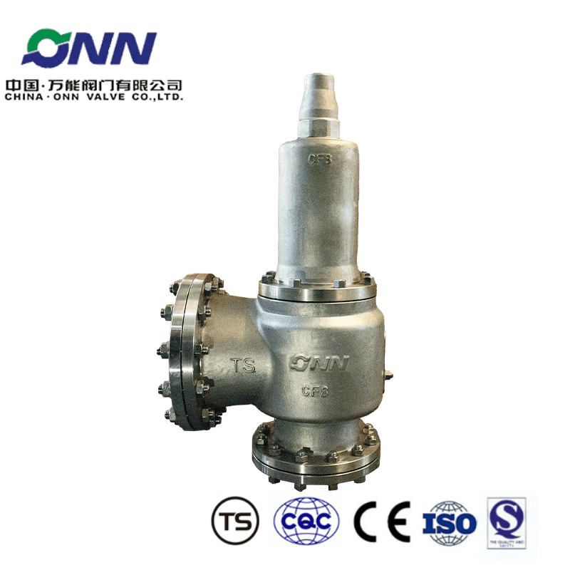 A42W-16P DN200Spring closed full open stainless steel safety valve