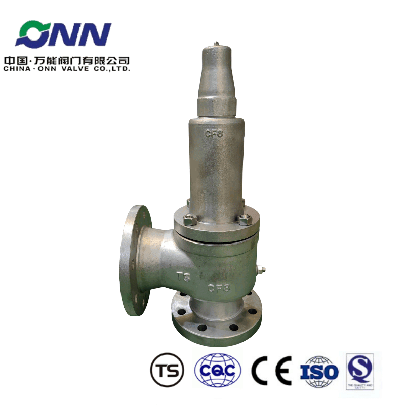 A42Y-10P DN80Spring closed full open stainless steel safety valve