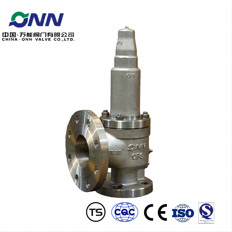 A42Y-16P DN40×80Spring closed full open stainless steel safety valve