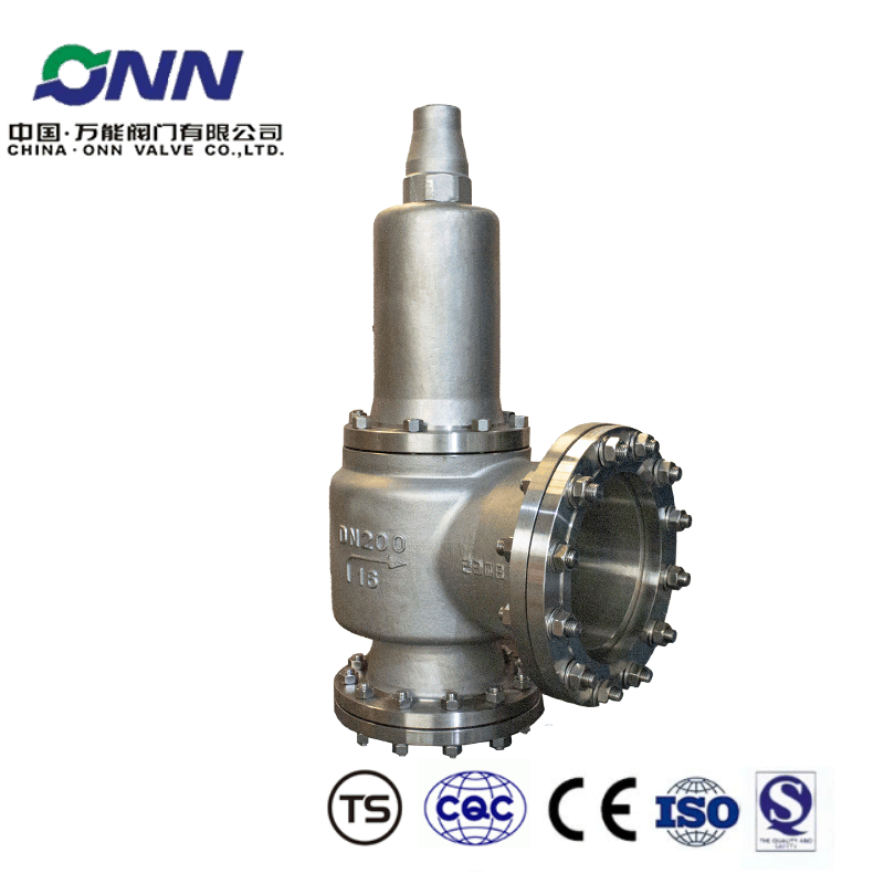 A42W-16P DN200Spring closed full open stainless steel safety valve