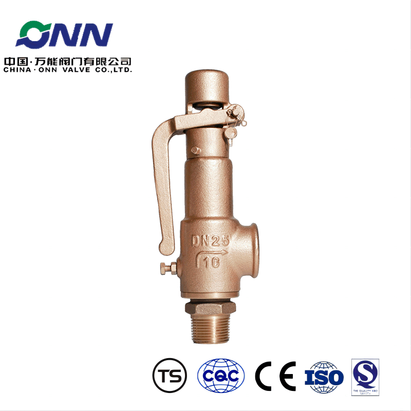 A28W-16T DN25 brass safety valve