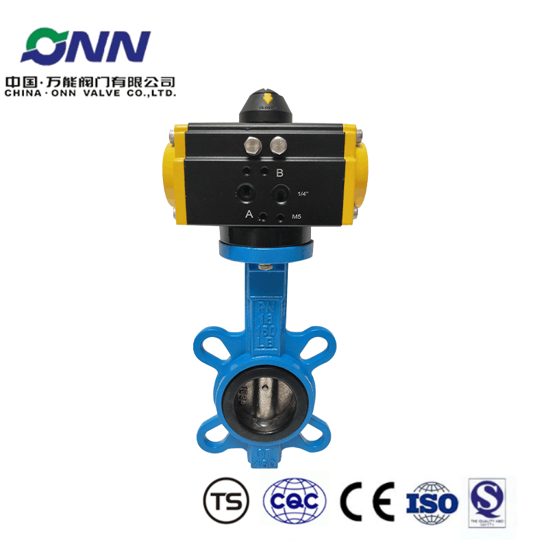 D671X-150C DN150 Pneumatic clamp butterfly valve