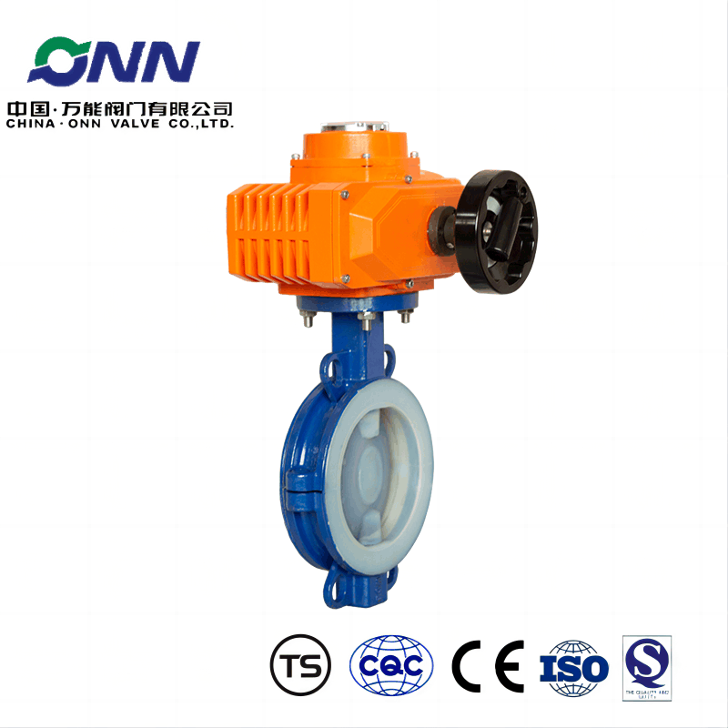 D971F46 Electric fluorine lined butterfly valve